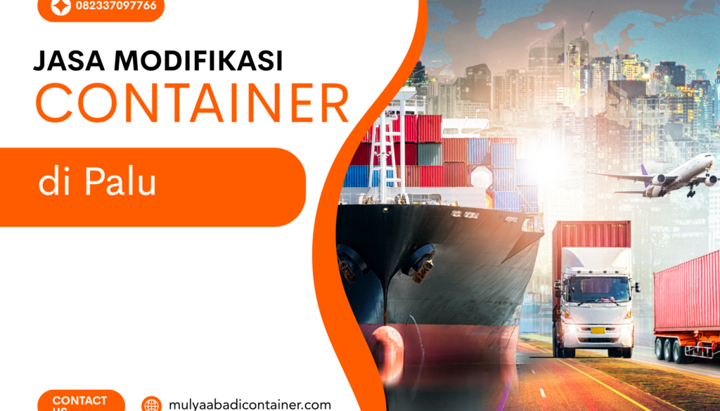 Orange and White Modern Import And Export Services Poster